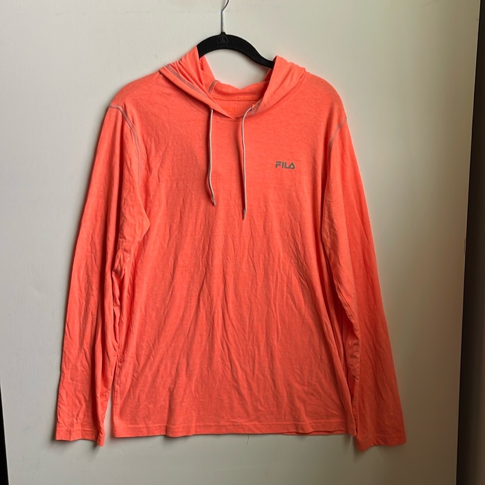 Fila Men’s Hooded Sweater | Orange | Medium